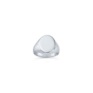 Silver Oval Ring