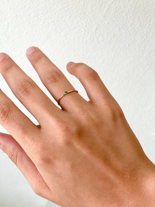 Thin Stone Ring