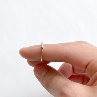 Thin Stone Ring
