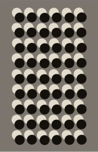 Petite Note Card | Black & White Circles