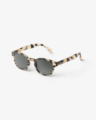 #C Retro Square Sunglasses Polarized | Light Tortoise