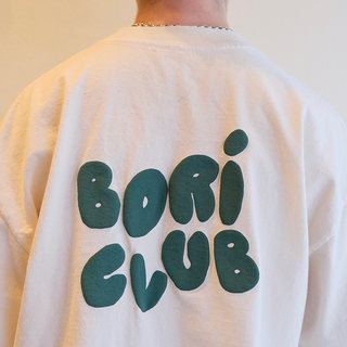Bori Club T-Shirt | Green & Cream