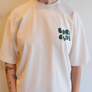 Bori Club T-Shirt | Green & Cream