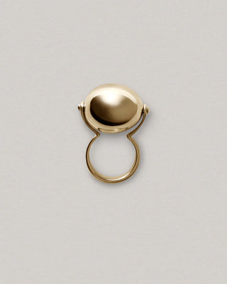 Large Ellipse Ring | Gold