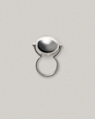 Large Ellipse Ring | Silver