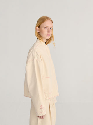 Vibrant Flower Twill Jacket