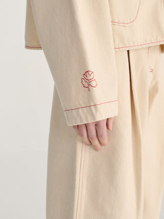 Vibrant Flower Twill Jacket