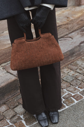 Gabine Bag | Brown Suede
