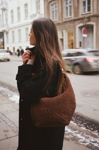 Maja Bag | Brown Suede