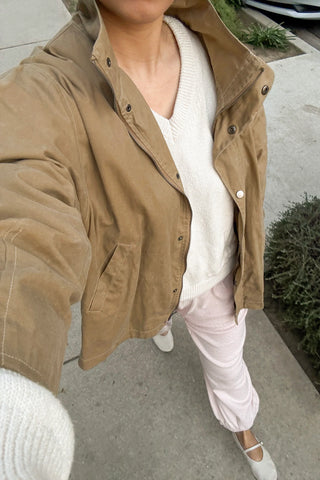 Blair Waxed Cotton Jacket | Khaki