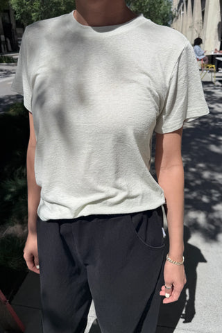 Bo Linen Blend Tee | Salt