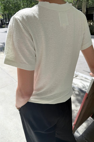 Bo Linen Blend Tee | Salt
