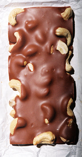 Roasted Cashew Bark Dark Chocolate