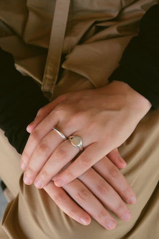 Silver Oval Signet