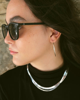 Herringbone Silver Choker