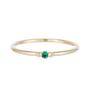 Emerald Ball Ring