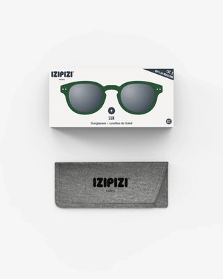 #C Retro Square Sunglasses | Green