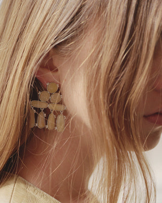 Ophelia Earrings | Yellow Jade
