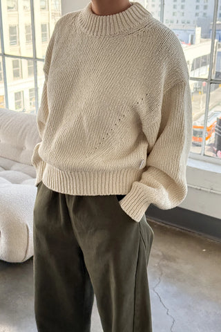 Zoe Cotton Sweater | Natural