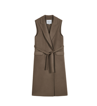 Long Vest | Brown