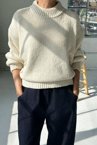Zoe Cotton Sweater | Natural
