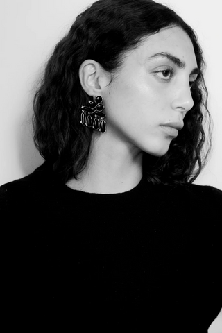 Ophelia Earrings | Onyx