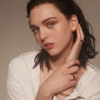 Lobe Earrings | Gold
