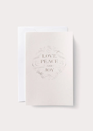 Love, Peace and Joy Card