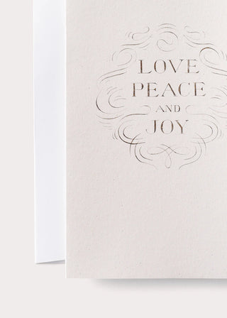 Love, Peace and Joy Card