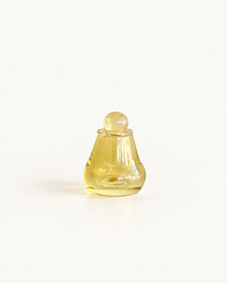 Miniature Glass Perfume Bottle | Yellow