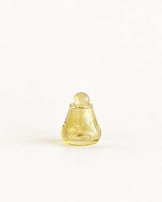 Miniature Glass Perfume Bottle | Yellow