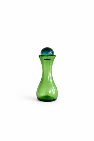Miniature Glass Perfume Bottle | Green
