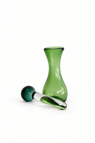 Miniature Glass Perfume Bottle | Green