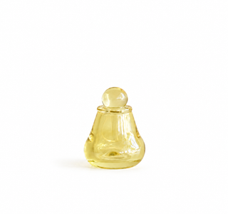 Miniature Glass Perfume Bottle | Yellow