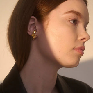 Shift Earrings | Gold