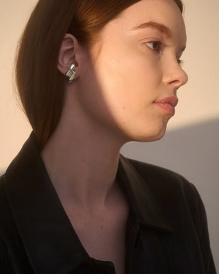 Shift Earrings | Silver