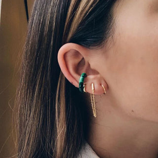Francis Ear Cuff | Malachite