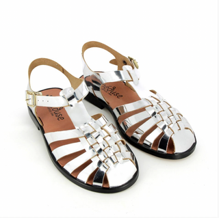 Sunville Sandal | Silver Mirror