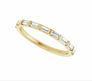 Natural Diamond Baguette Ring