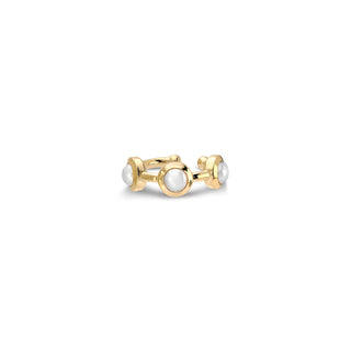 Triple Cabochon Ear Cuff | Pearl