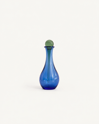 Tall Glass Perfume Bottle | Blue