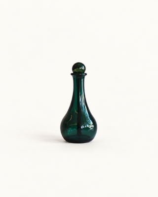 Tall Glass Perfume Bottle | Green