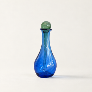 Tall Glass Perfume Bottle | Blue