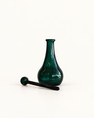 Tall Glass Perfume Bottle | Green