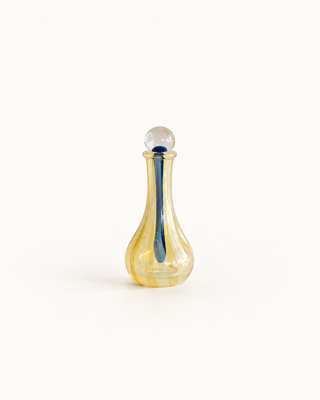 Tall Glass Perfume Bottle | Yellow
