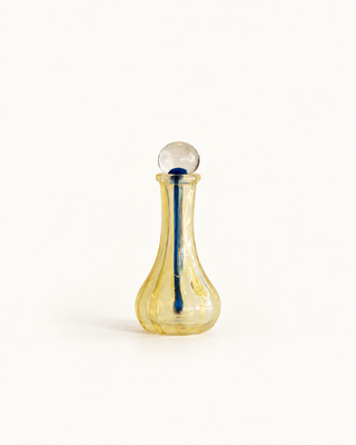 Tall Glass Perfume Bottle | Yellow