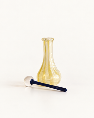 Tall Glass Perfume Bottle | Yellow