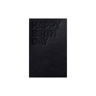 Black Birthday Card