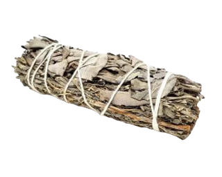 White & Blue Sage Smudge