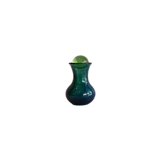 Miniature Glass Perfume Bottle | Blue Green